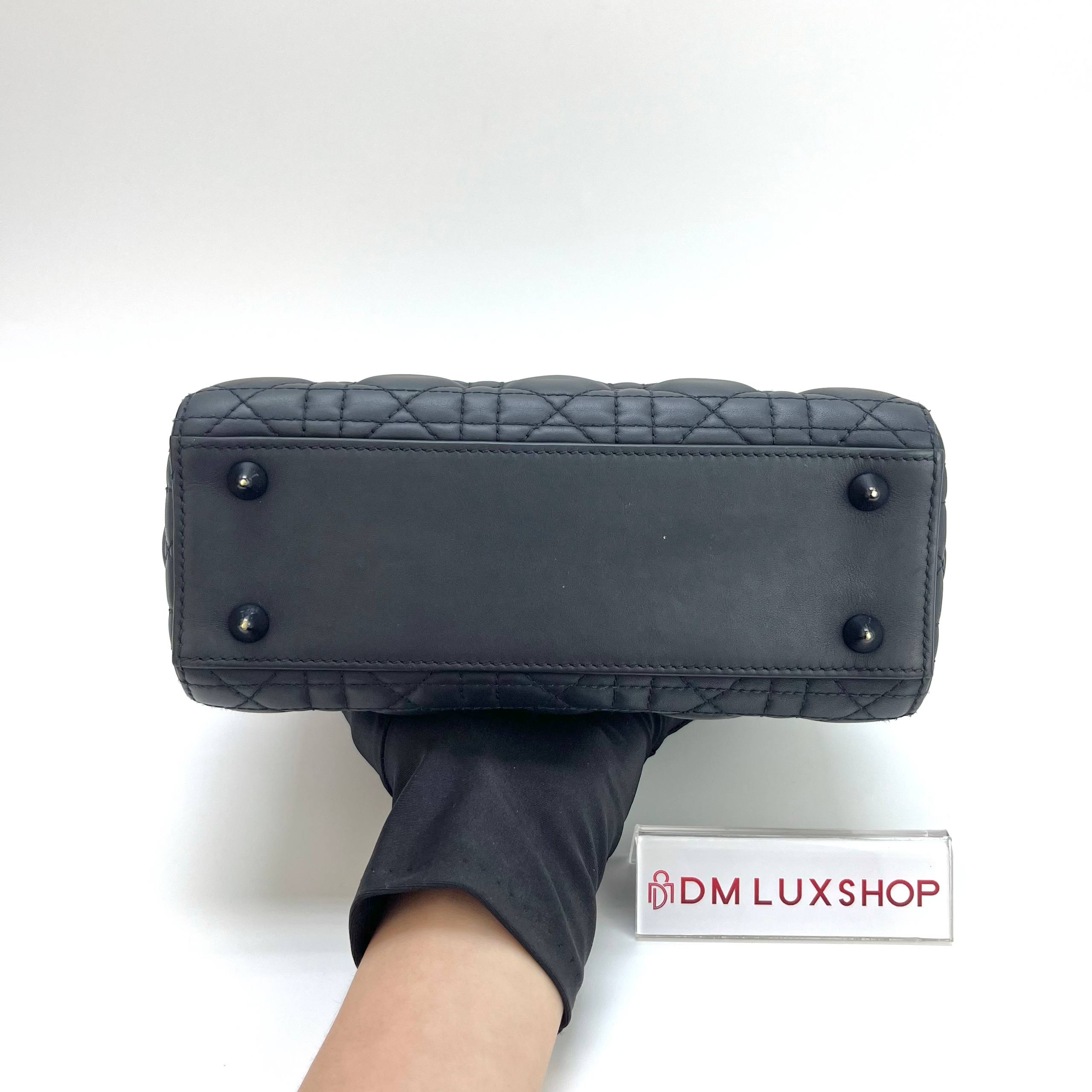 Dior Black Ultramatte Small Lady Dior