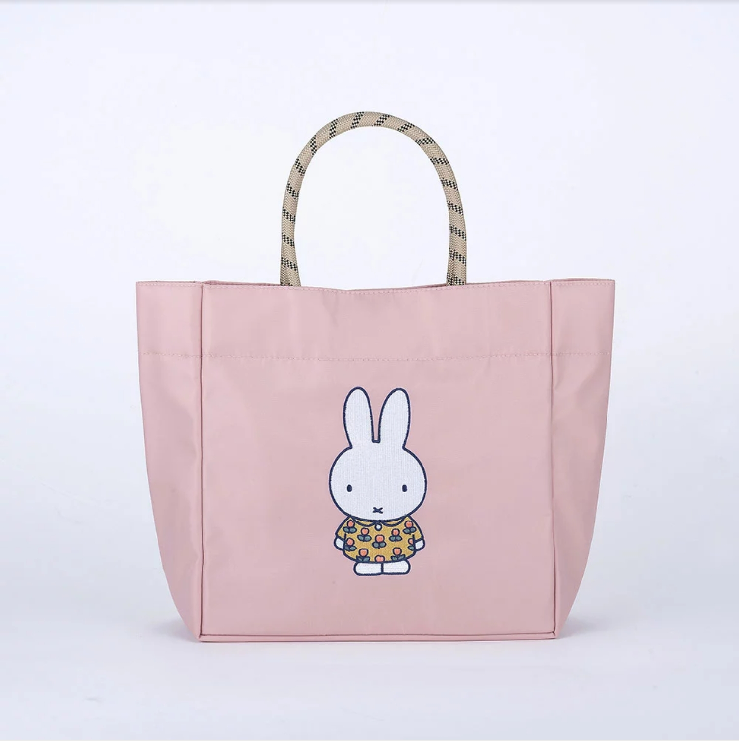 2026春夏新作 Dick Bruna miffy College TOTE BAG 刺繍款 粉紅色