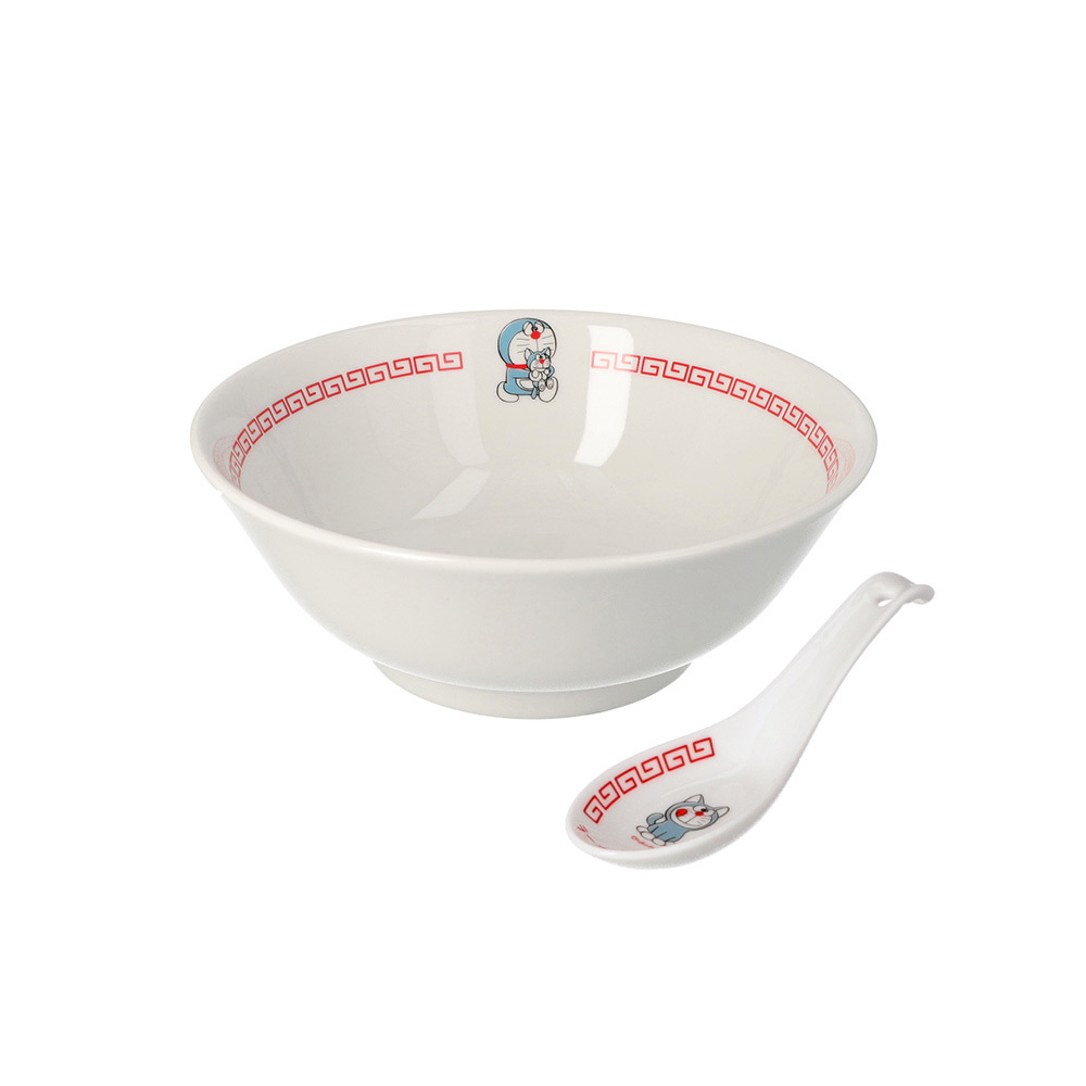 [現貨] [多啦A夢未來百貨] 多啦A夢貓型瓷器餐具套裝 {TF372195}