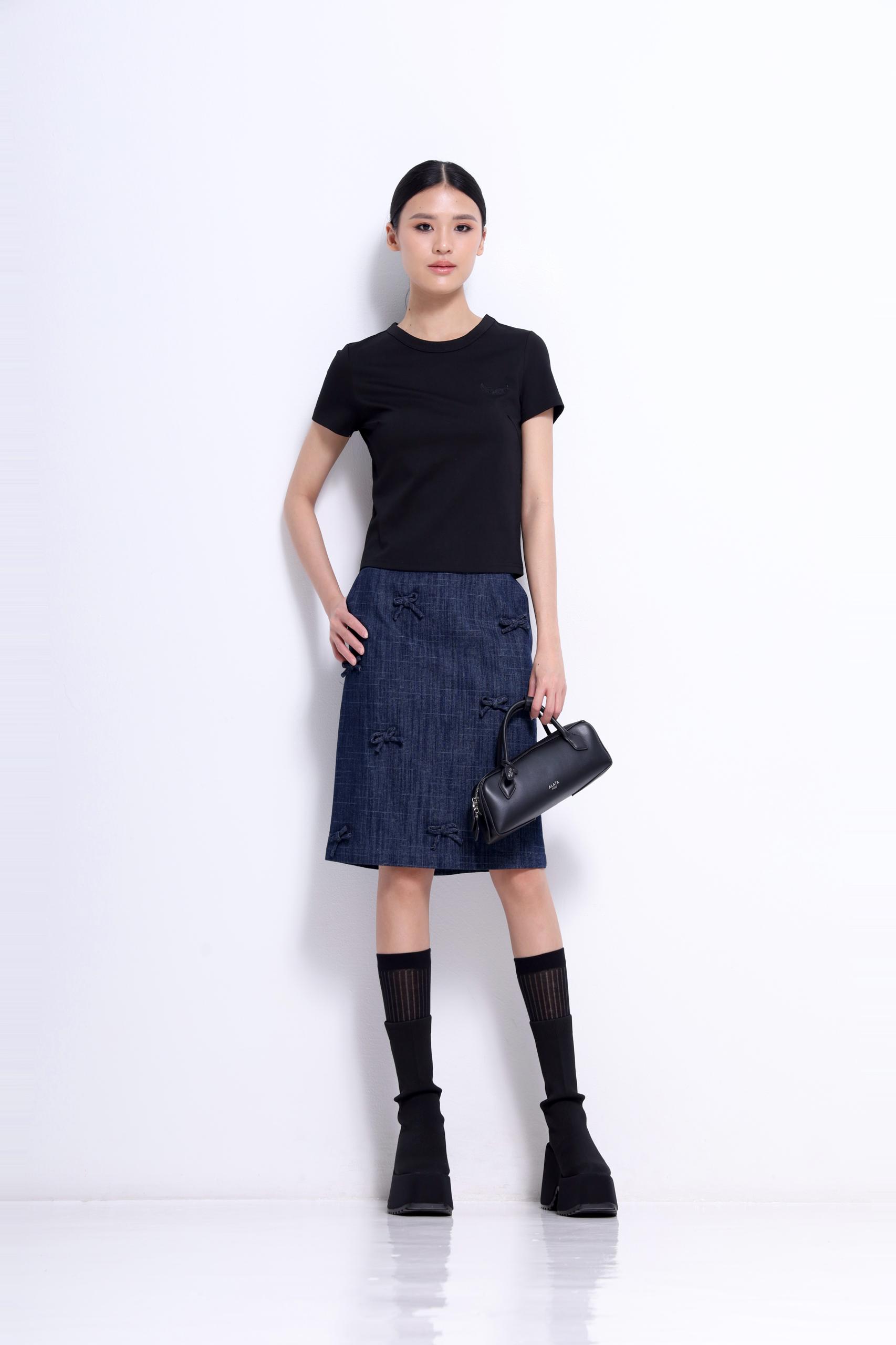 CS1422 DECORATED MINI BOW SKIRT