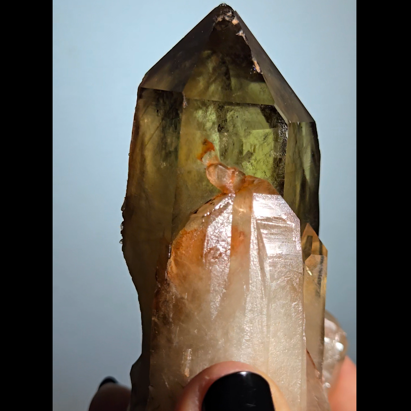 Smoky citrine cluster from Madagascar - C82