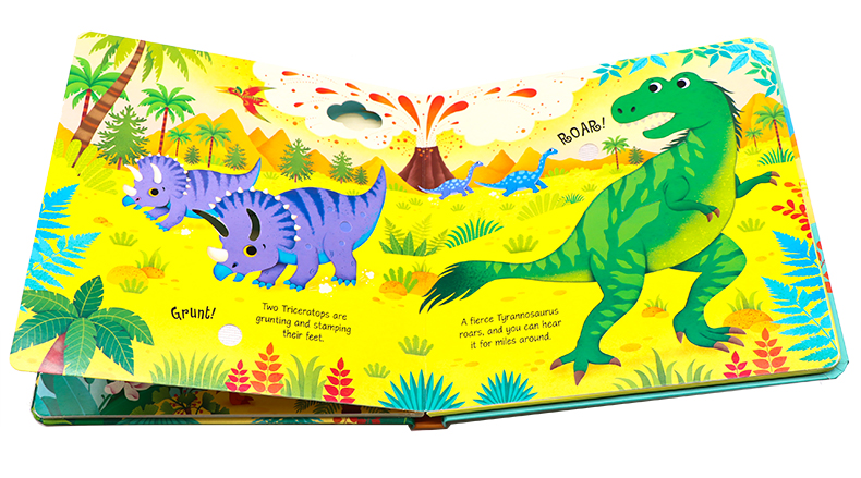Usborne Dinosaur Sounds恐龍觸摸發聲書