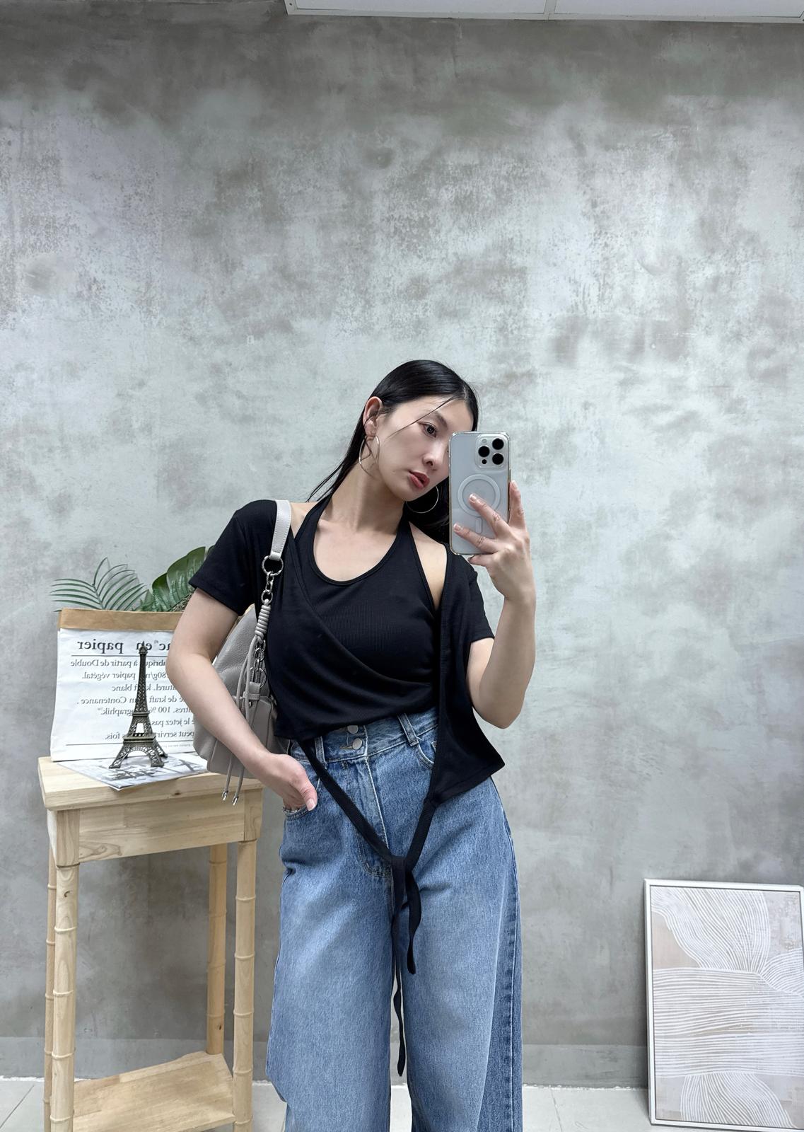 G03 Two in one掛腰背心+Top