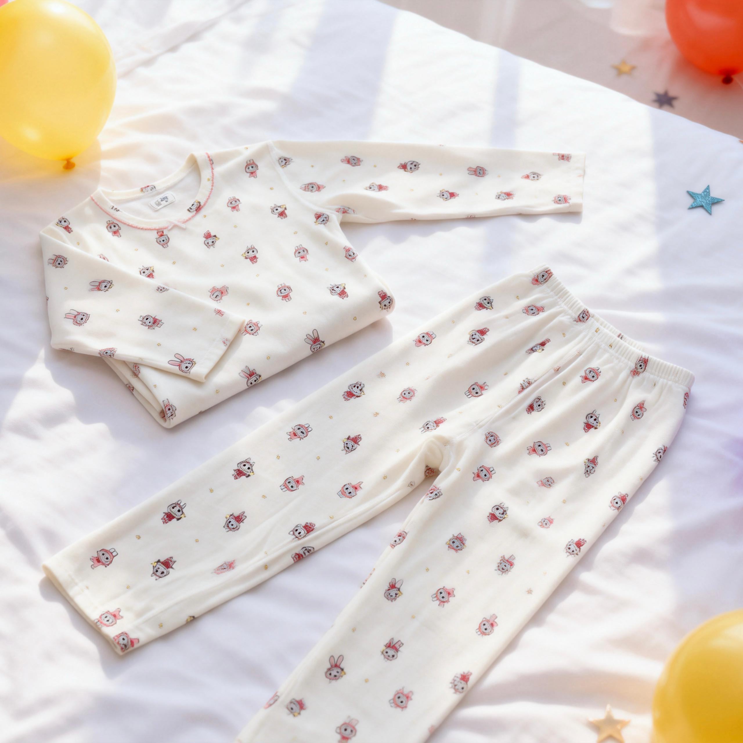 36133211 | Labubu Print Pajama Set for Kids