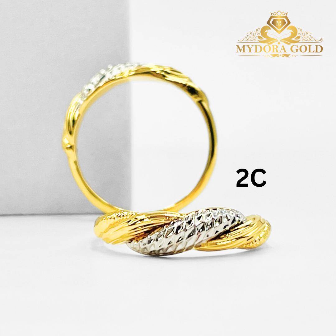 MYDORA Cincin Sunlit Twist (5G) l EMAS 916/22K