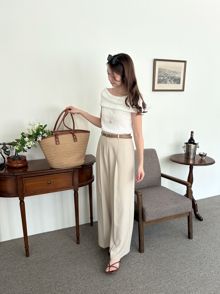 Linen Off Shoulder Top (White)
