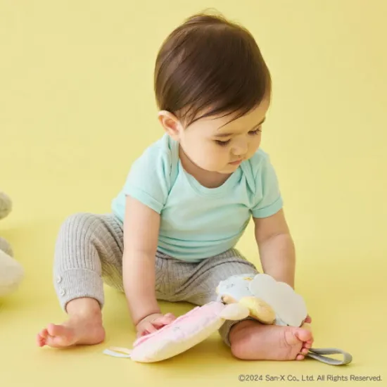 鬆弛熊／白熊嬰幼兒外出用柔軟毛絨玩具｜米色款