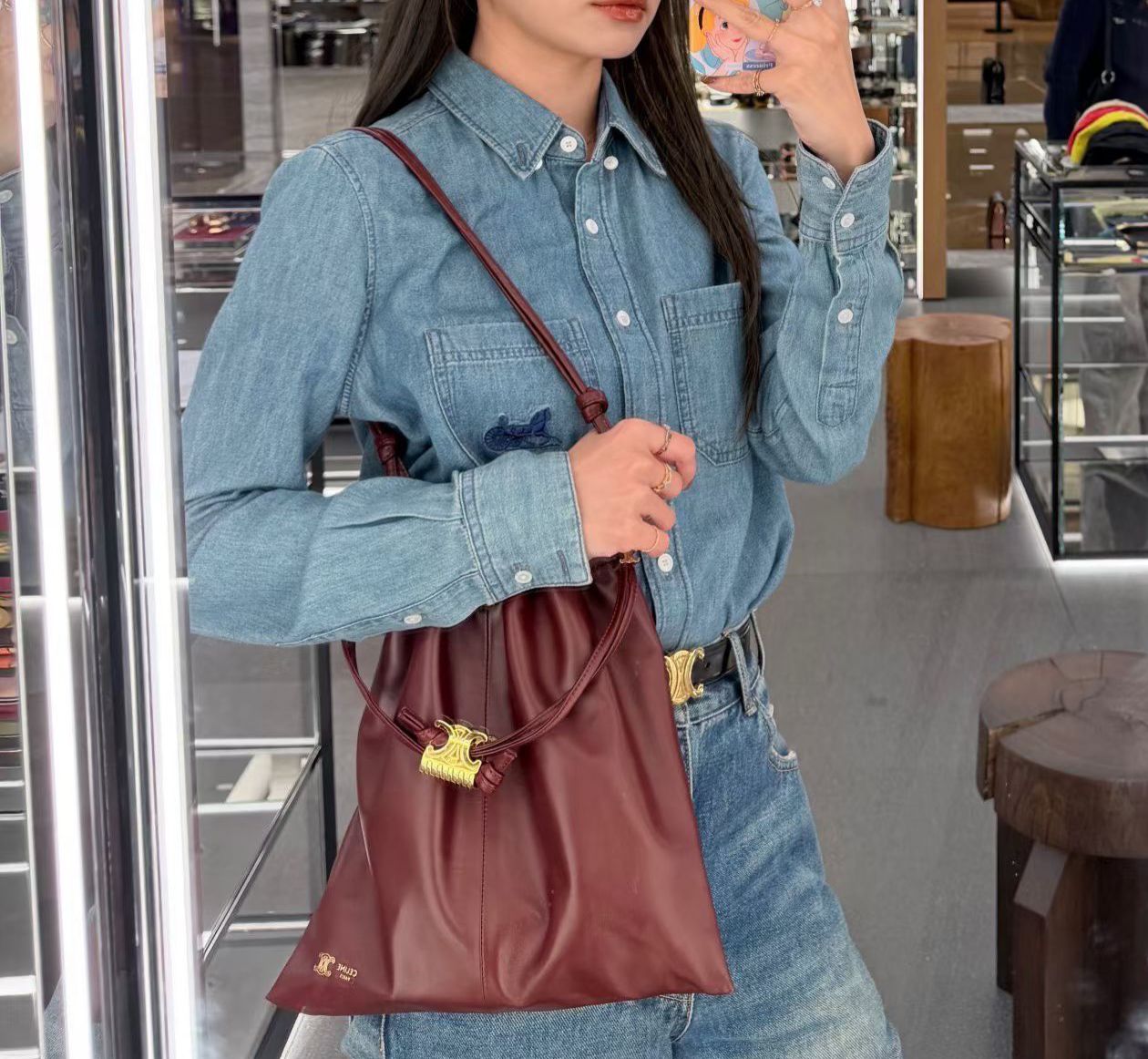 預購 💫💫💫 Celine 專櫃new CRYSTAL POUCH小號包