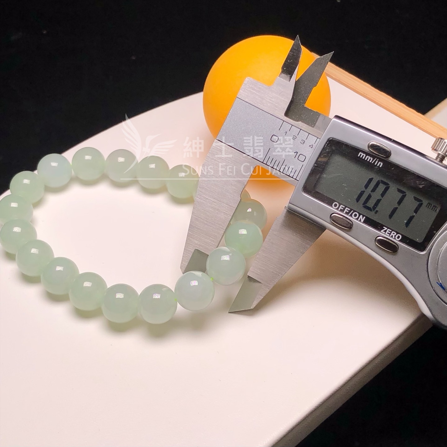 會卡蘋果甜綠手串10.7mm CA00419