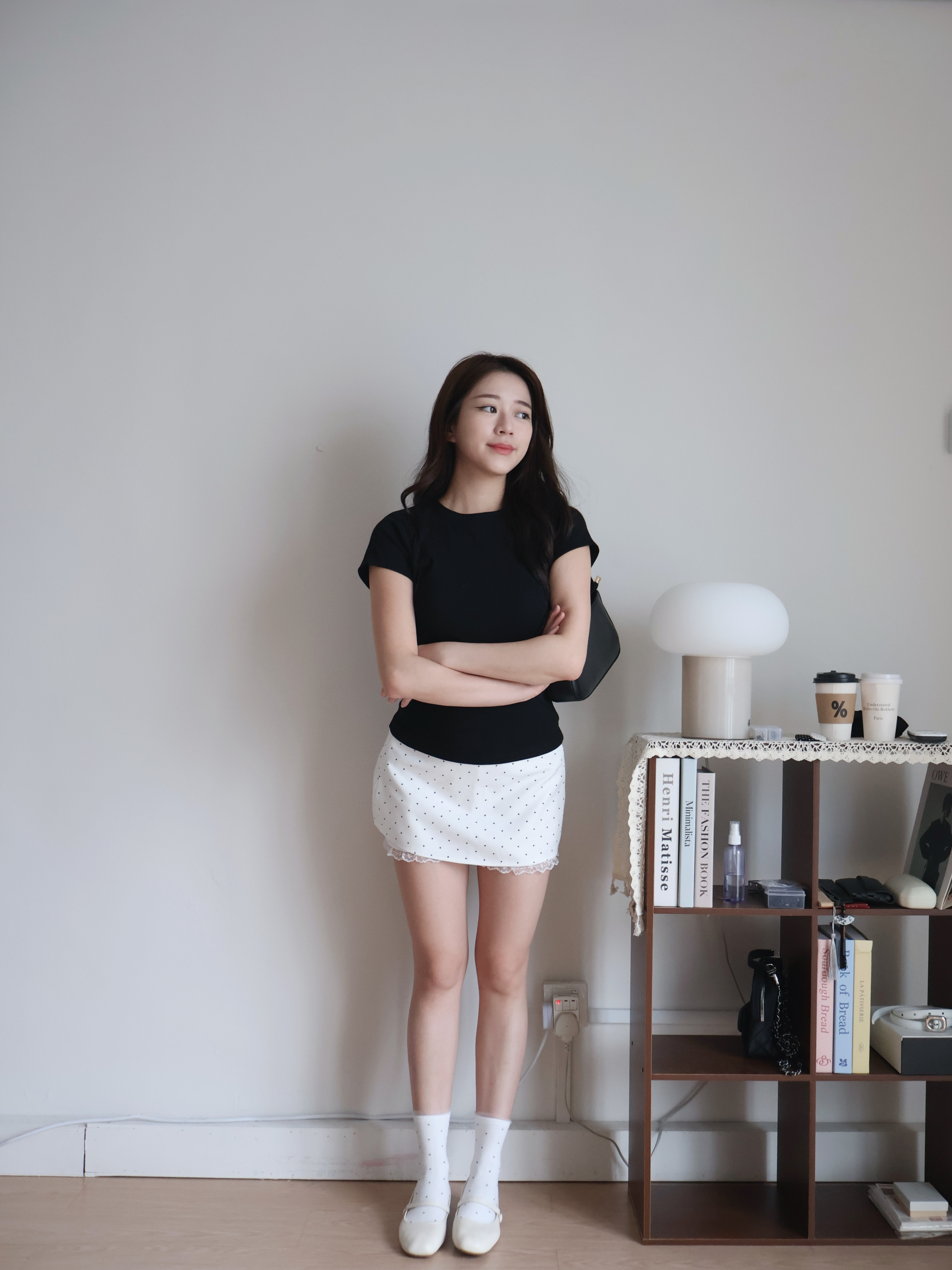 Hailey Cotton Tee | Black