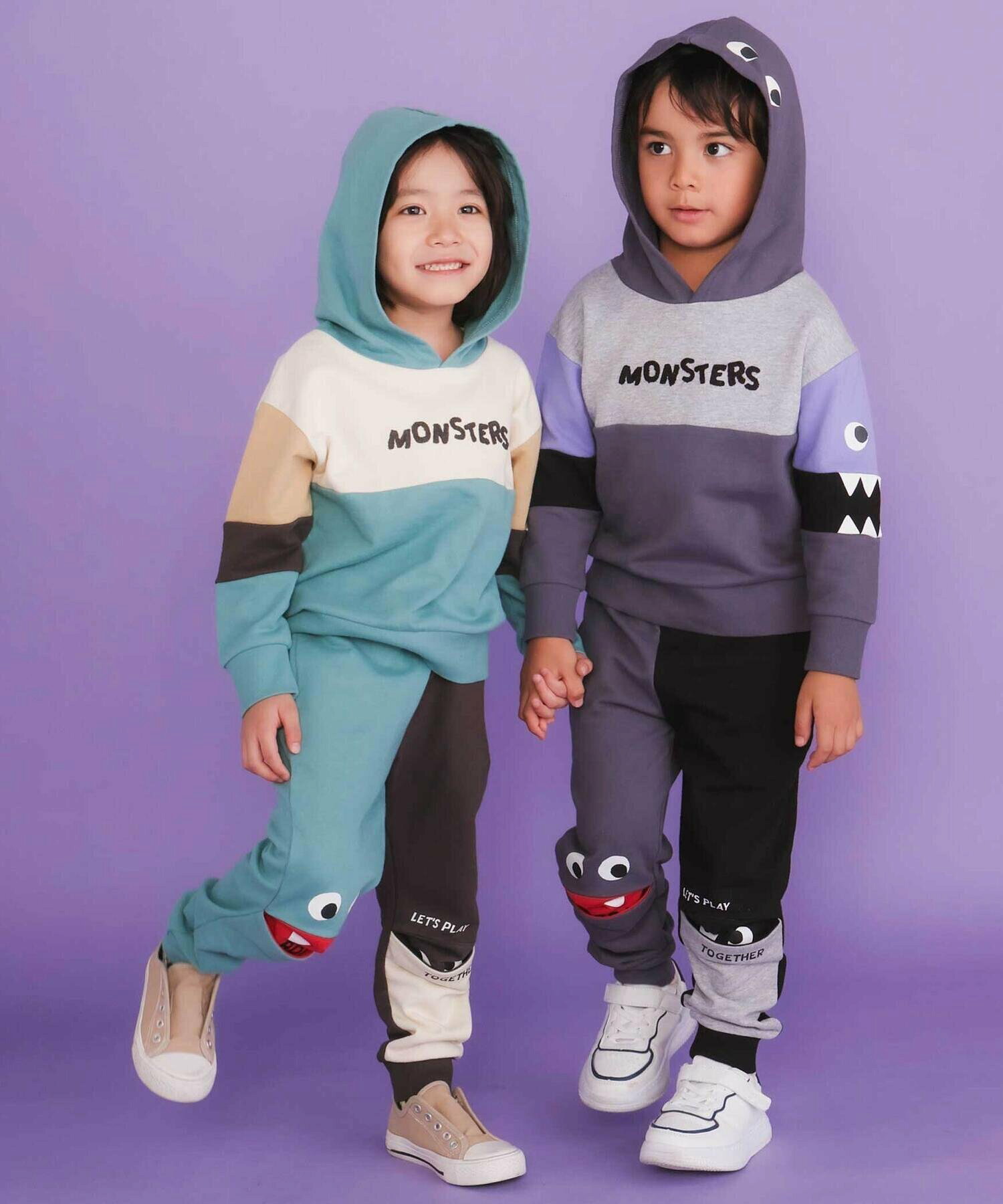 🆕【⭐訂購⭐】 🇯🇵日本直送 🌀撞色俏皮怪獸捉迷藏長褲［2款選］ 🌀[ELBA-0188][260304]