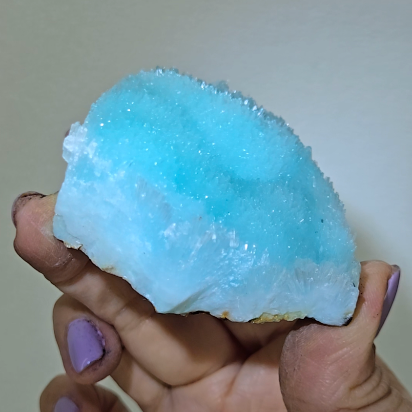 Blue aragonite bubble needle cluster - AR47