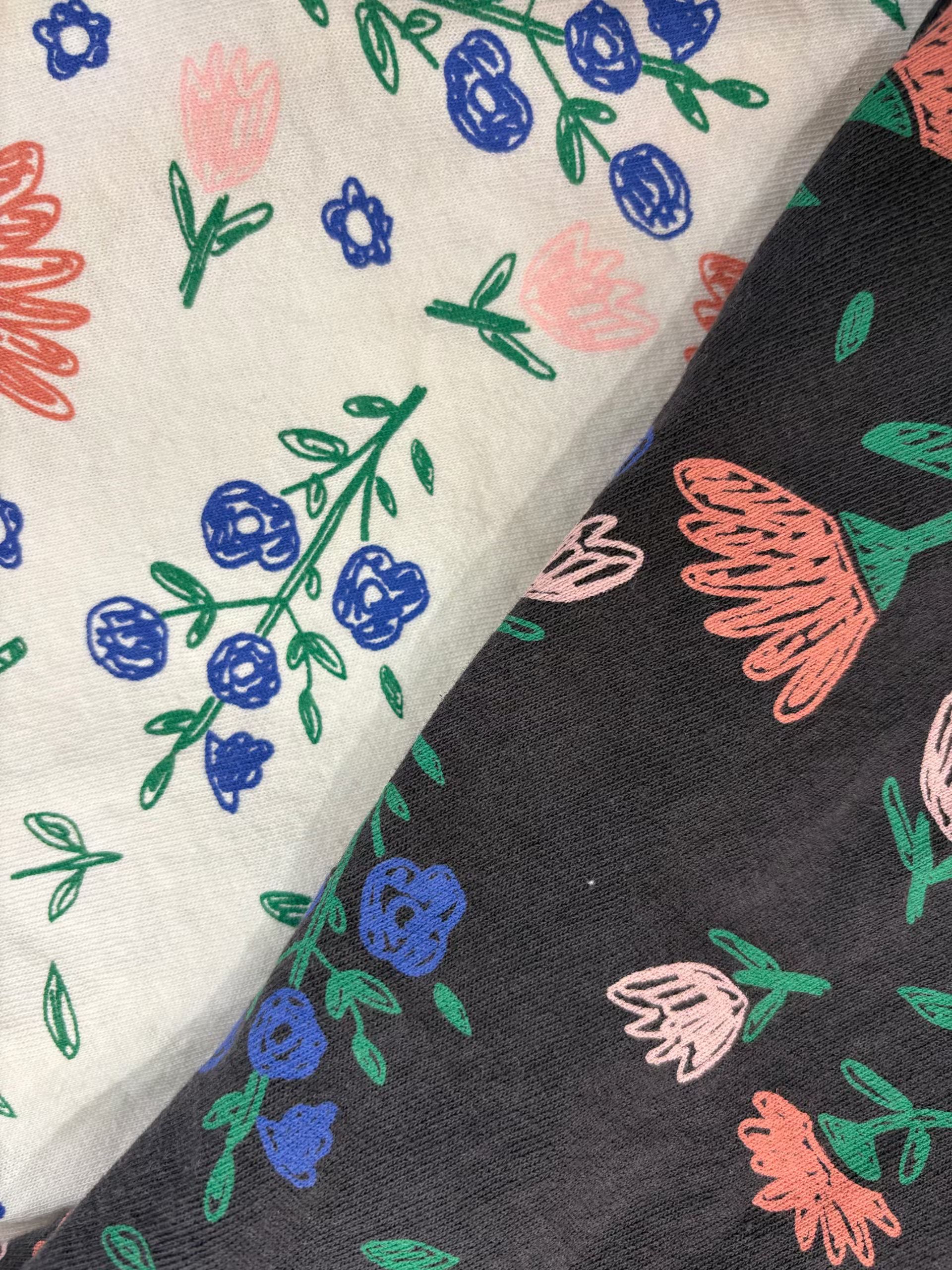 LO OX 彩繪花圖案top