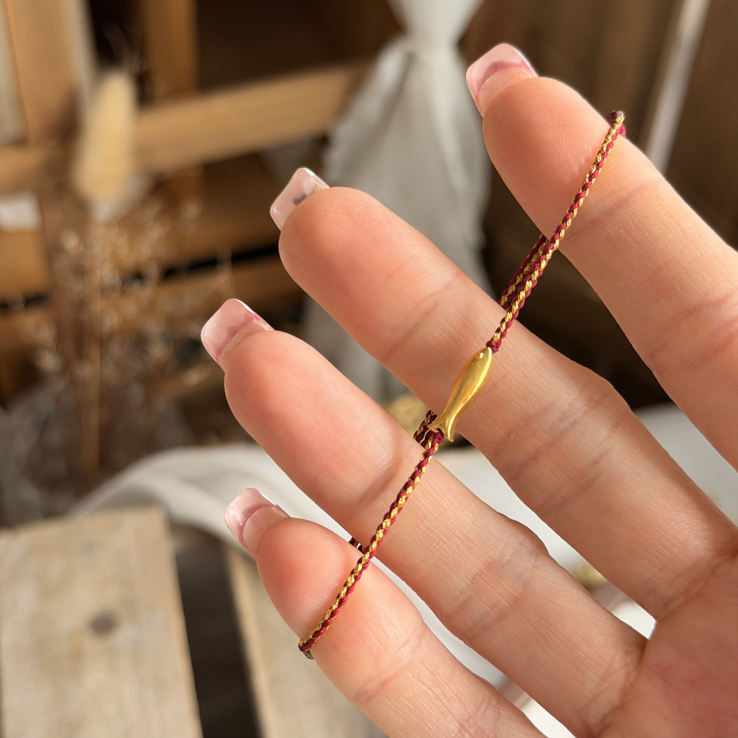 999硬金襯小黃魚襯手绳