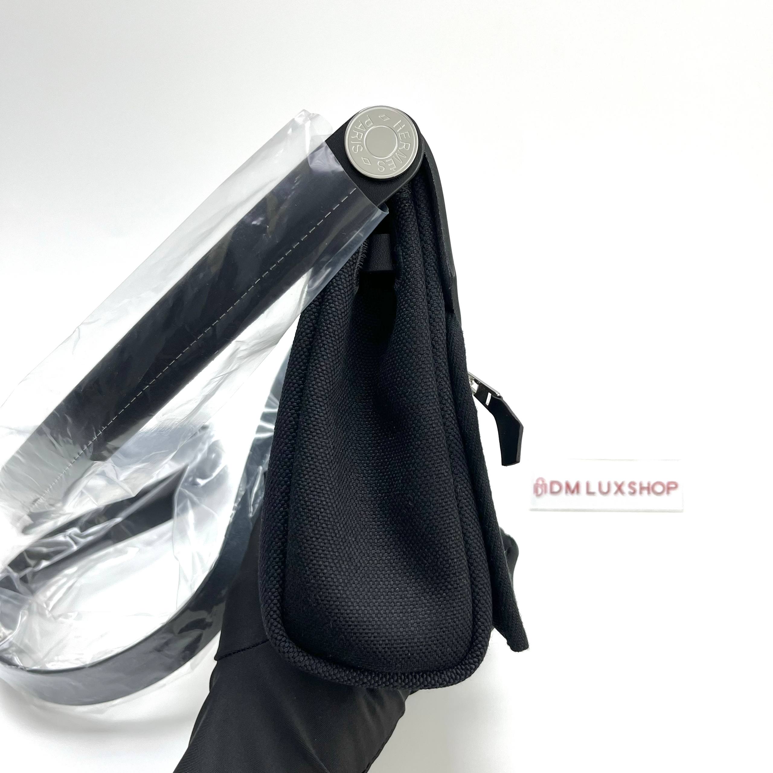 Hermes Mini Herbag Noir PHW (Stamp G)