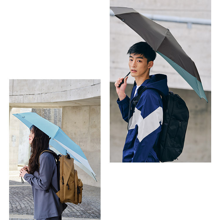 [現貨] [日本直送] WPC BACK PROTECT FOLDING UMBRELLA |  縮骨遮 | UNISEX | 遮背囊 | {TF220226}