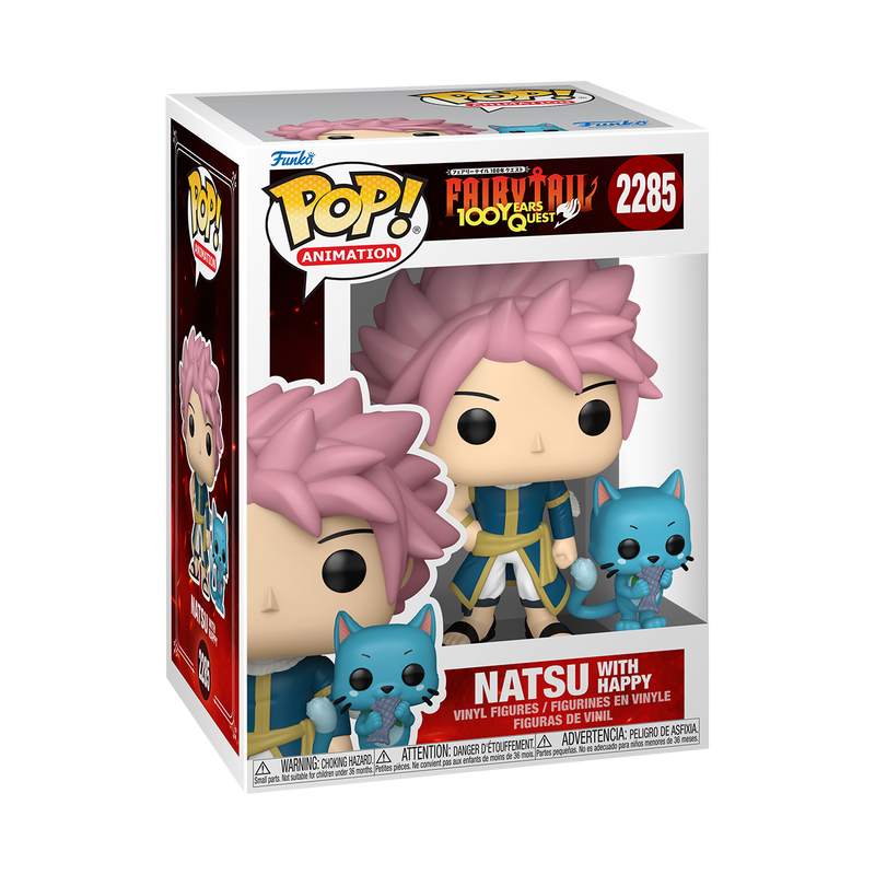 📦訂購 英國代購 Funko POP! FAIRY TAIL & Buddy Natsu with Happy Figure 魔導少年 模型