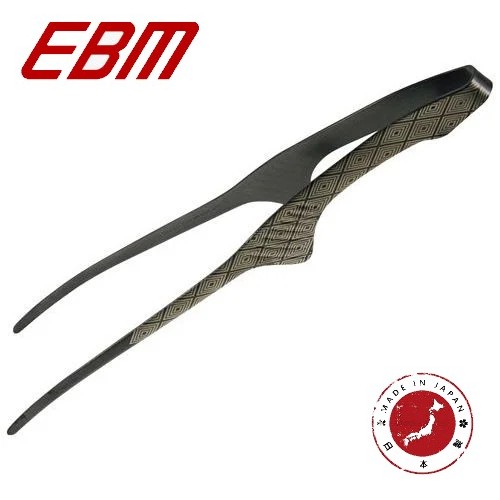 🔥🔥【日本製《EBM》18-0黑酸化發色不鏽鋼筷型料理夾】菱形