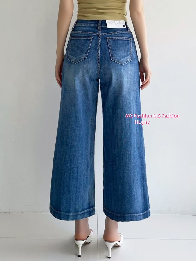 HL3117 韓國👖Howluk8分闊筒牛