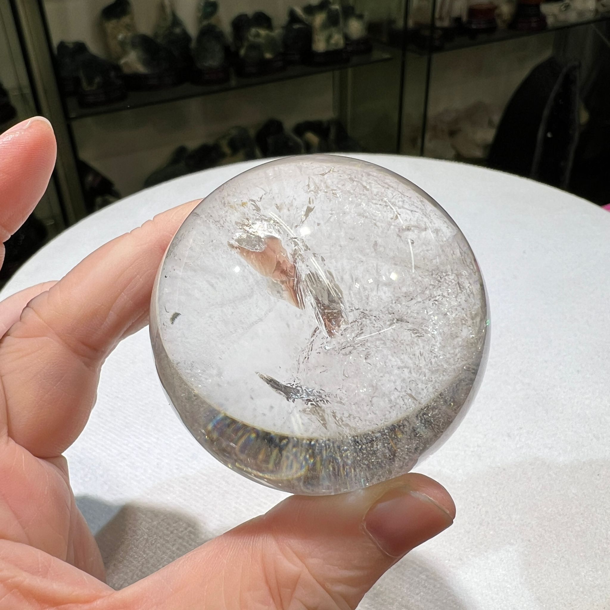 白水晶球 5.2 cm+/- (不連座) #CA0045