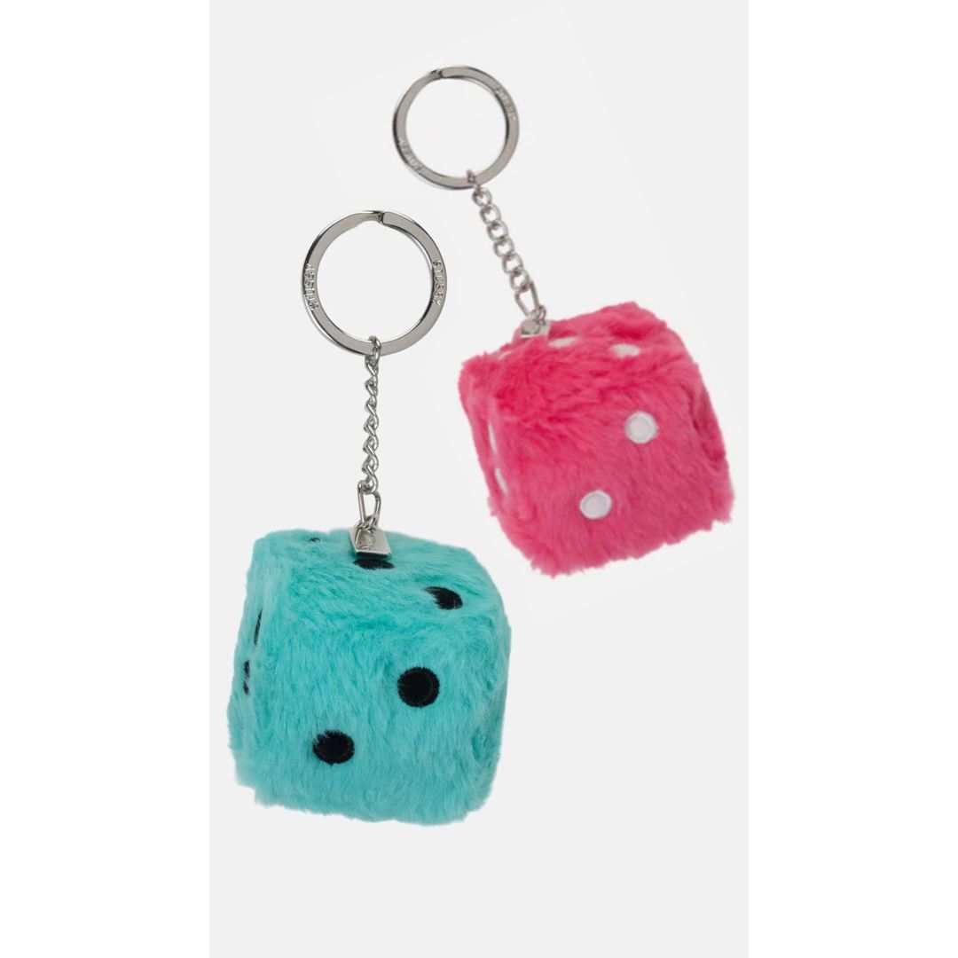 STUSSY FUZZY DICE KEYCHAIN | HYPETRADE