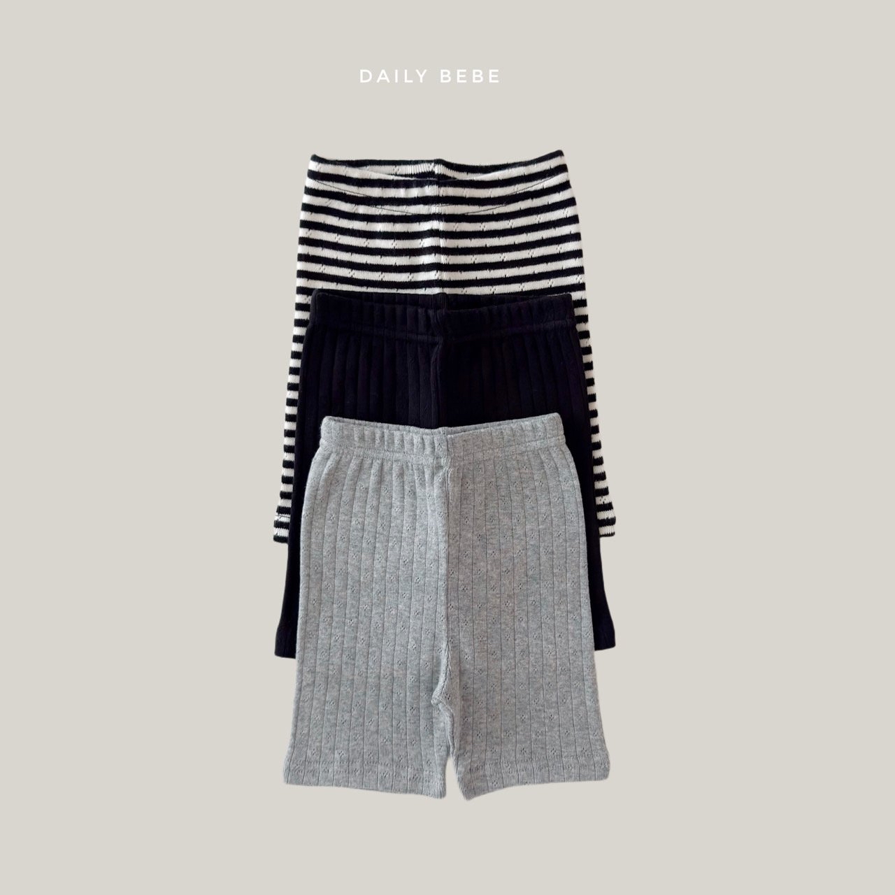 Dailybebe | soft leggings (black L100-110)