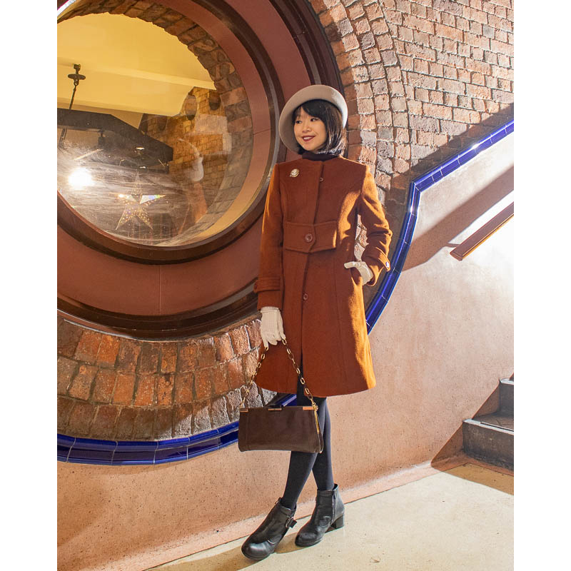 (Last L)1960s MOD style Double Layer Cashmere & Wool Winter Jacket/Coat (FM161)