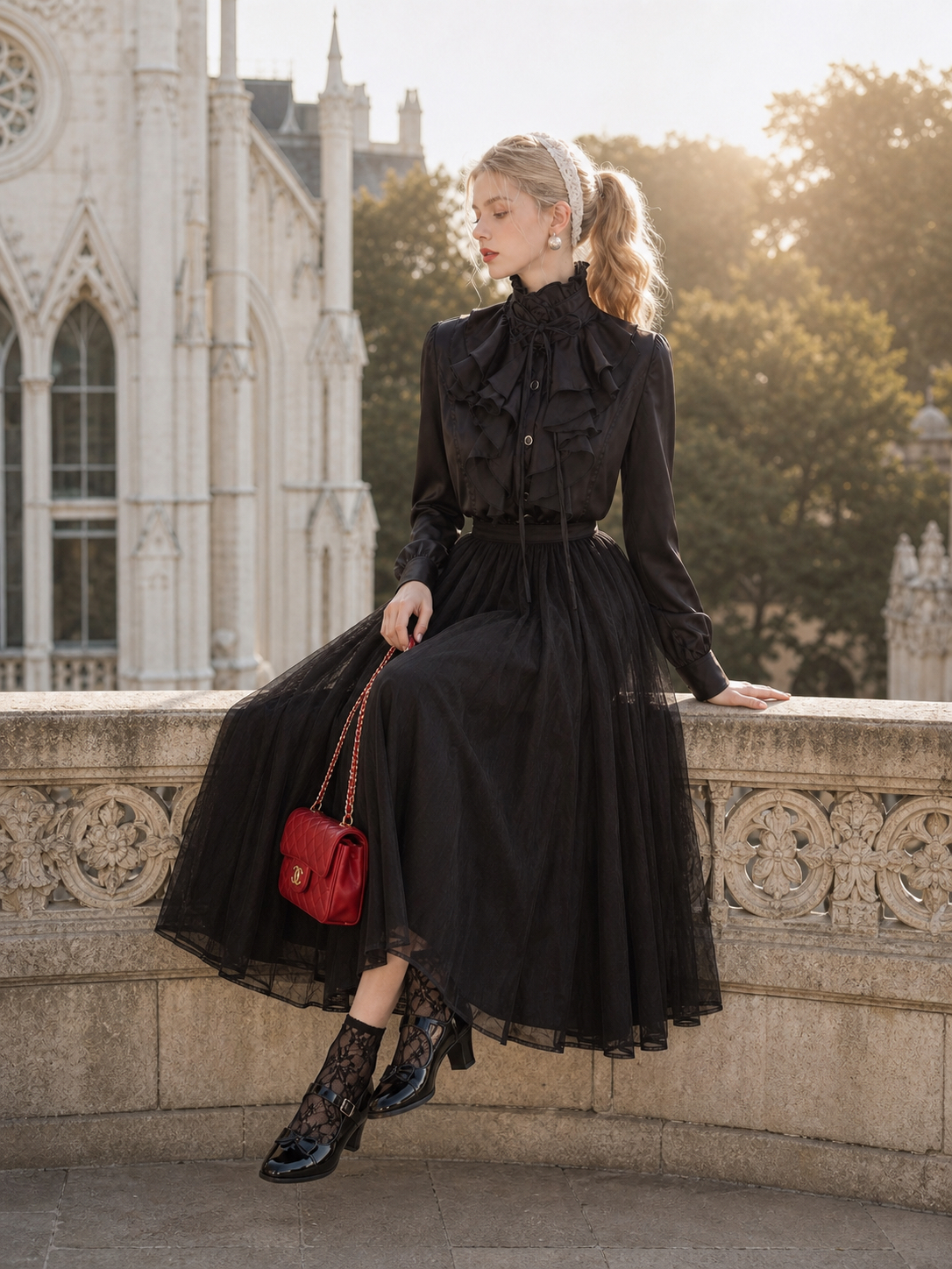 叛逆維多利亞Vintage Prince Ruffles Blouse