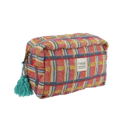 印度🇮🇳手工CraftIndia提花編織化妝收納包現貨💞💞