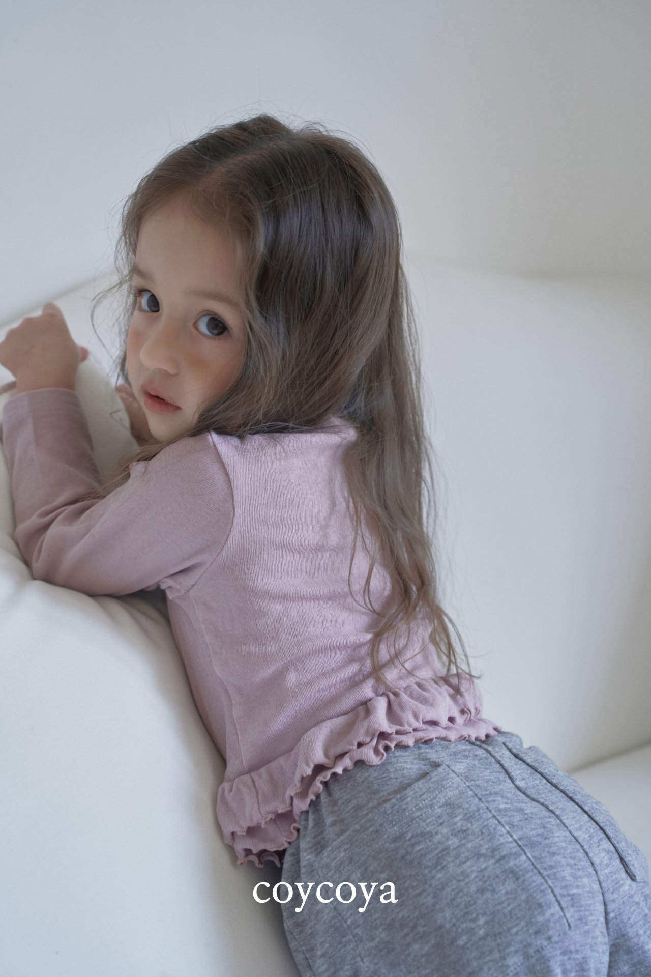 🌸預訂 韓國直送🌸🇰🇷COYCOYA兩色雙層褶皺下擺長袖上衣