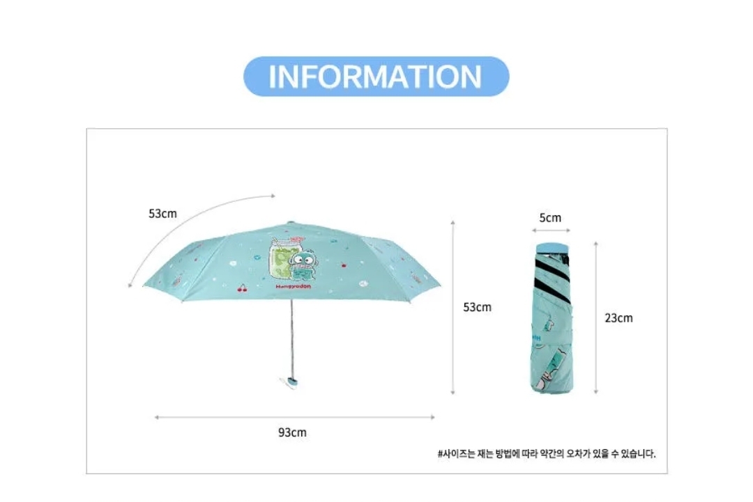 Sanrio Hangyodon水怪 防UV縮骨遮