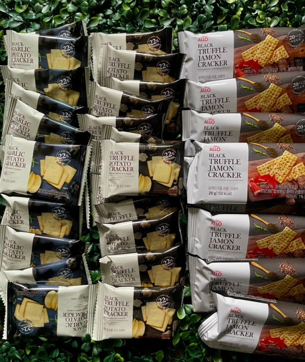 韓國 ALLO 黑松露 / 西班牙火腿 / 養生黑蒜 薯仔脆餅｜Black Truffle  / Garlic / Jamon Cracker