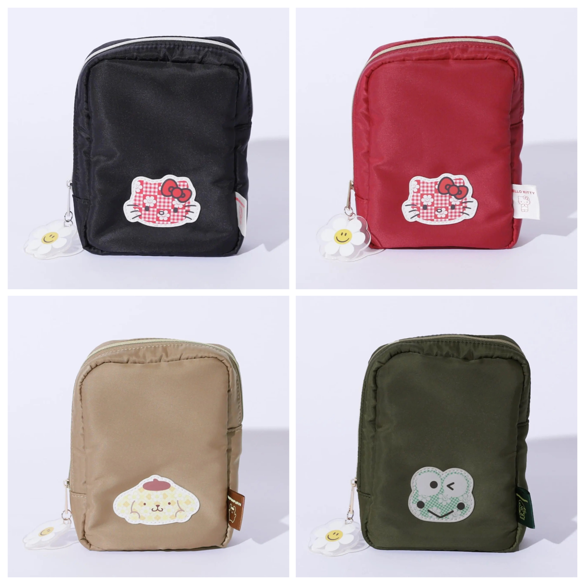 日本預訂📍日本Sanrio x Wiggle Wiggle系列 - 大頭圖案多用拉鏈袋 不包郵 2026年11月下旬出貨