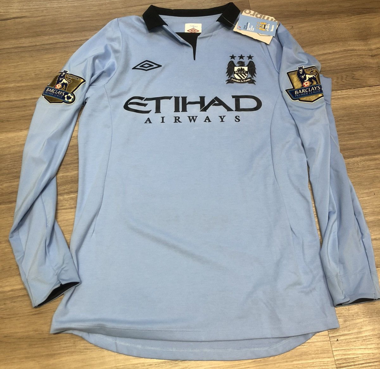 Manchester City 12/13 Longsleeves shirt #16 Aguero (bnwt)