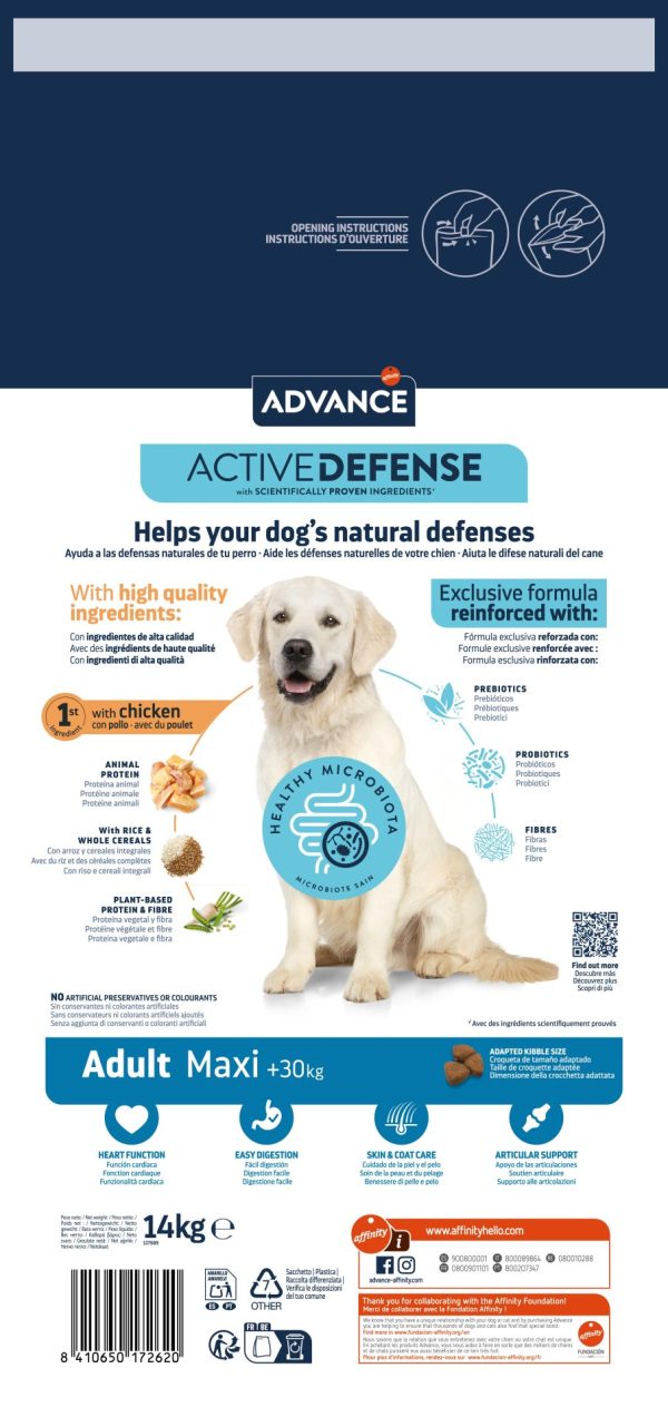 ADVANCE日常護理大型成犬糧 14KG（適合體重30kg以上/年齡15個月至6歲）