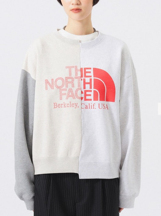 預訂 TNF Purple Label x Beams不對稱撞色拼衛衣 [貨號26A876]