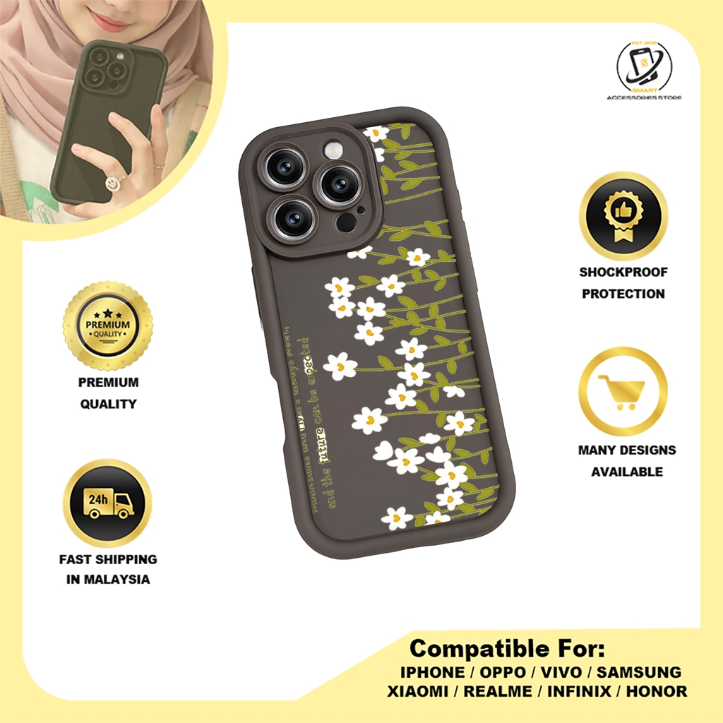 TPU DESIGN CASE PHONE FOR OPPO - DESIGN FLOWER A4