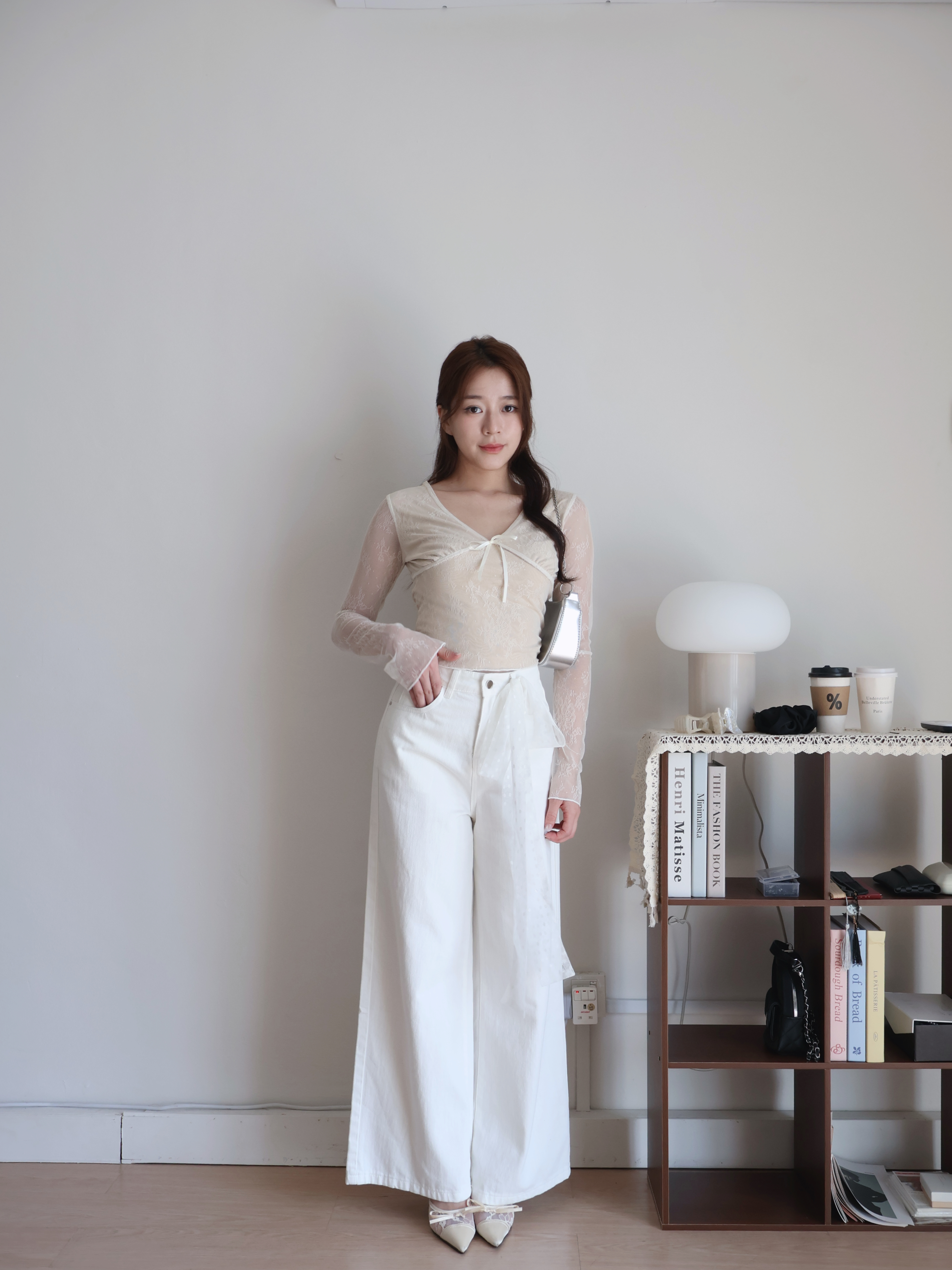 Tatia Lace Top | Cream