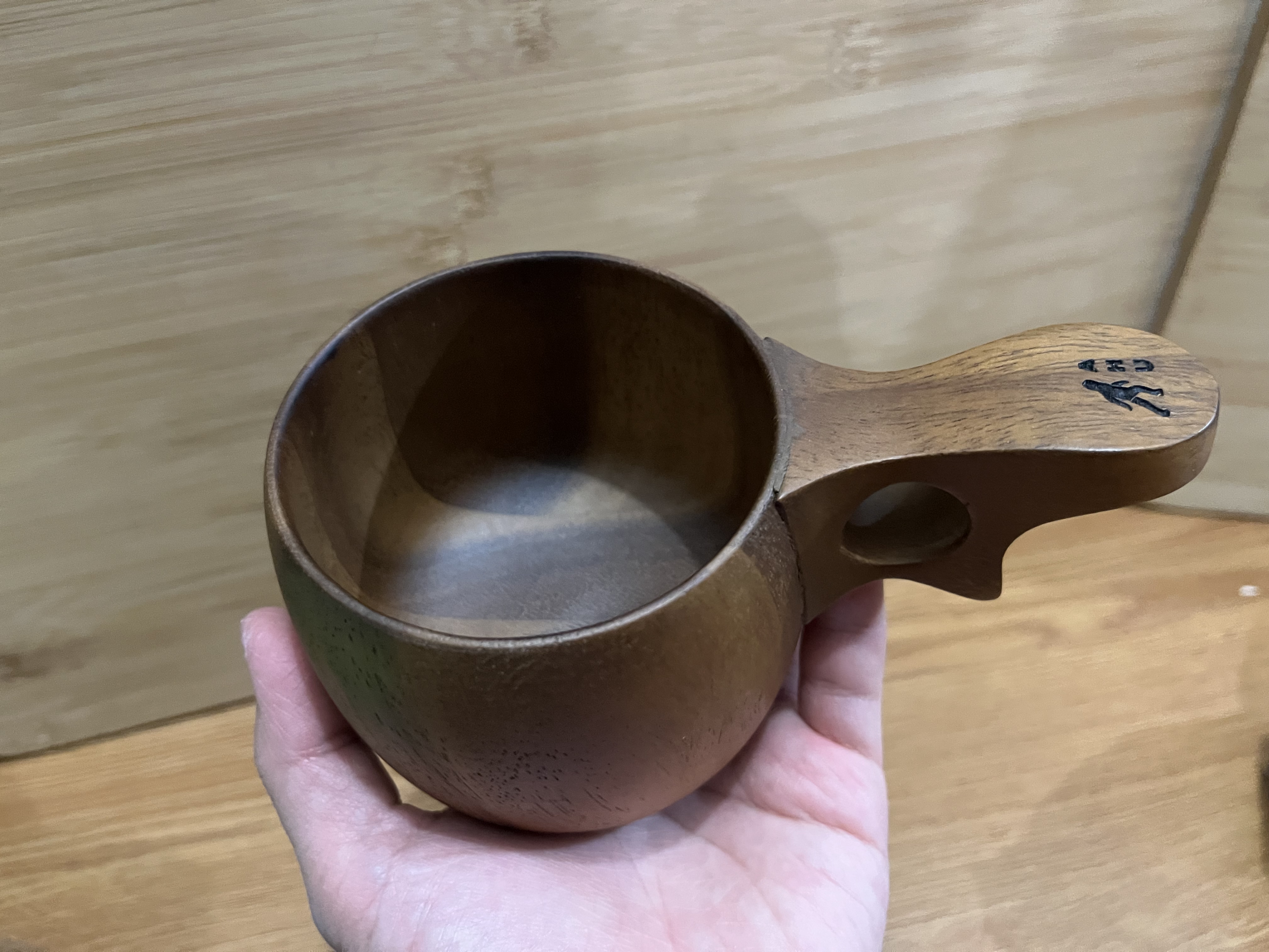 AHU Handmade 皂莢木製杯