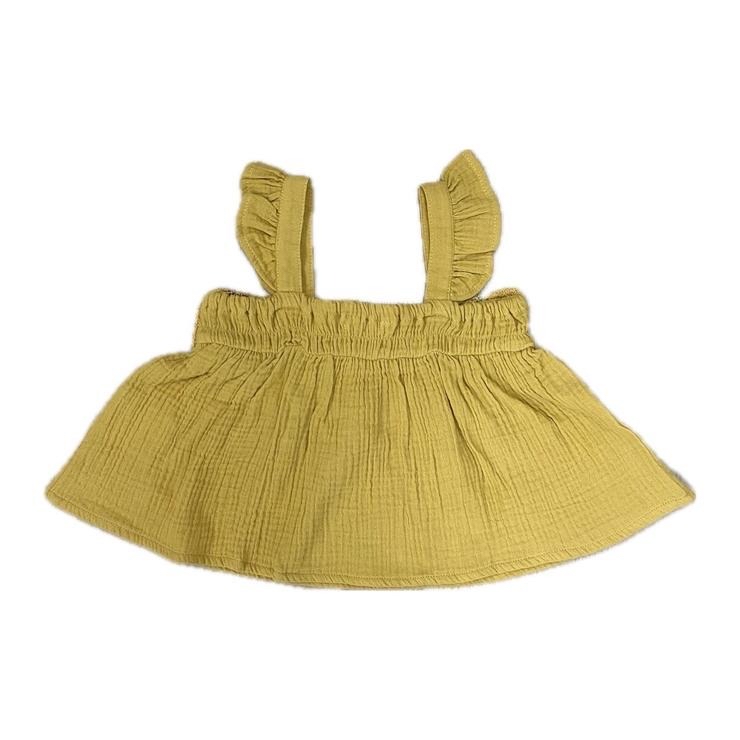 🇯🇵限時預訂 日本直送🇯🇵nayun兩色鉤針編織荷葉邊棉紗吊帶背心