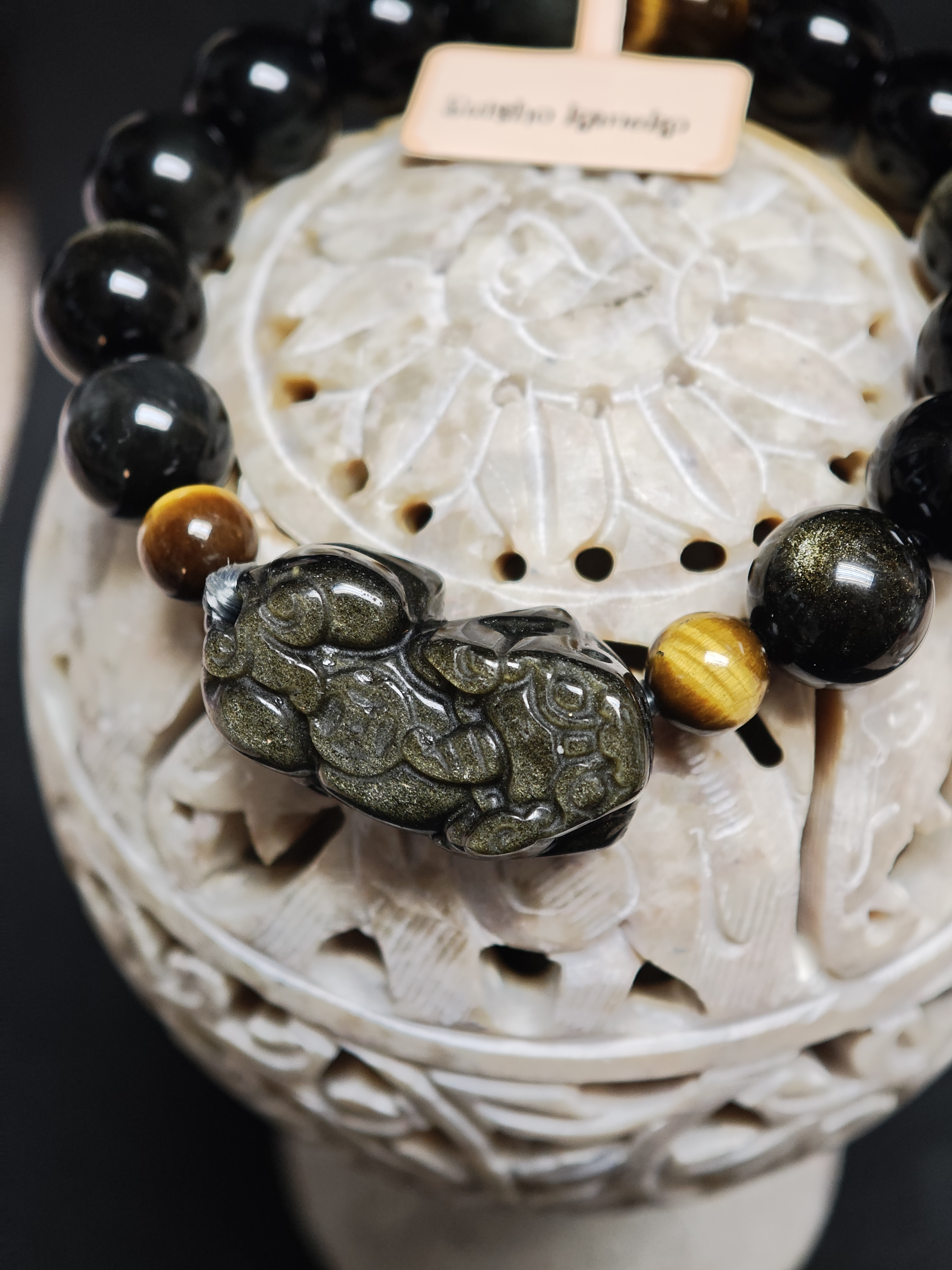 ✨新品DIY水晶手串✨✨✨金曜石貔貅✨🟡黃虎眼石✨金曜石