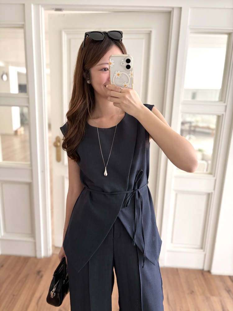 The Fine Linen Summer Set (Navy)