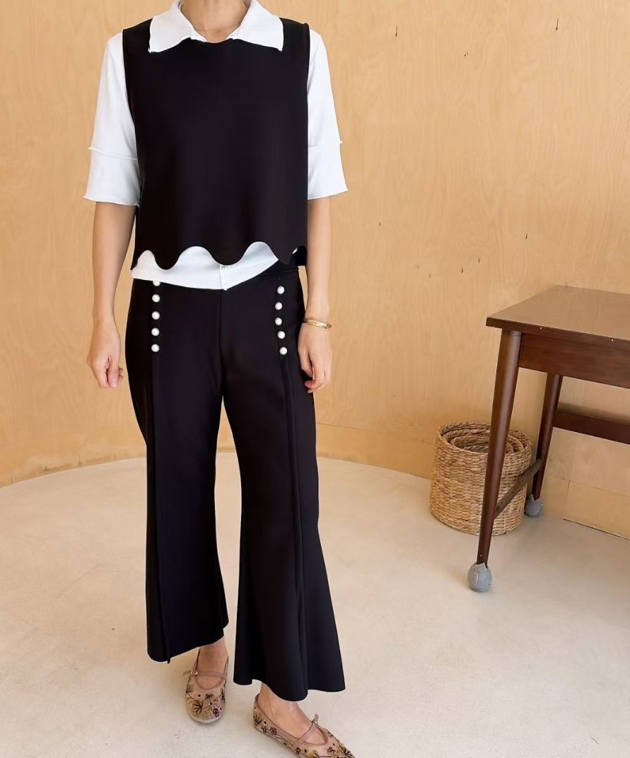 免燙彈性珍珠褲