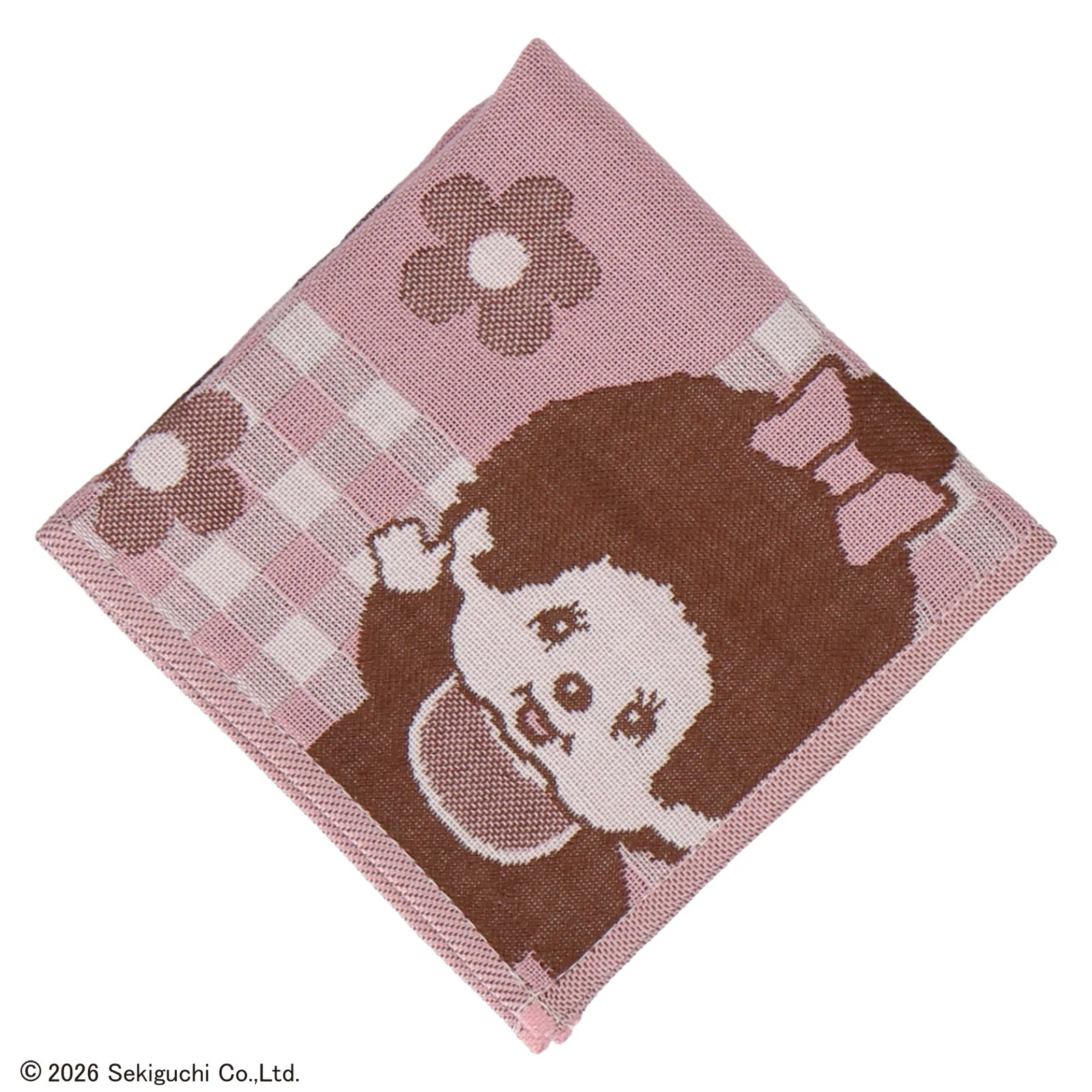 🎀【預訂】 Monchhichi-kun & Monchhichi-chan 三層紗布手帕 P
