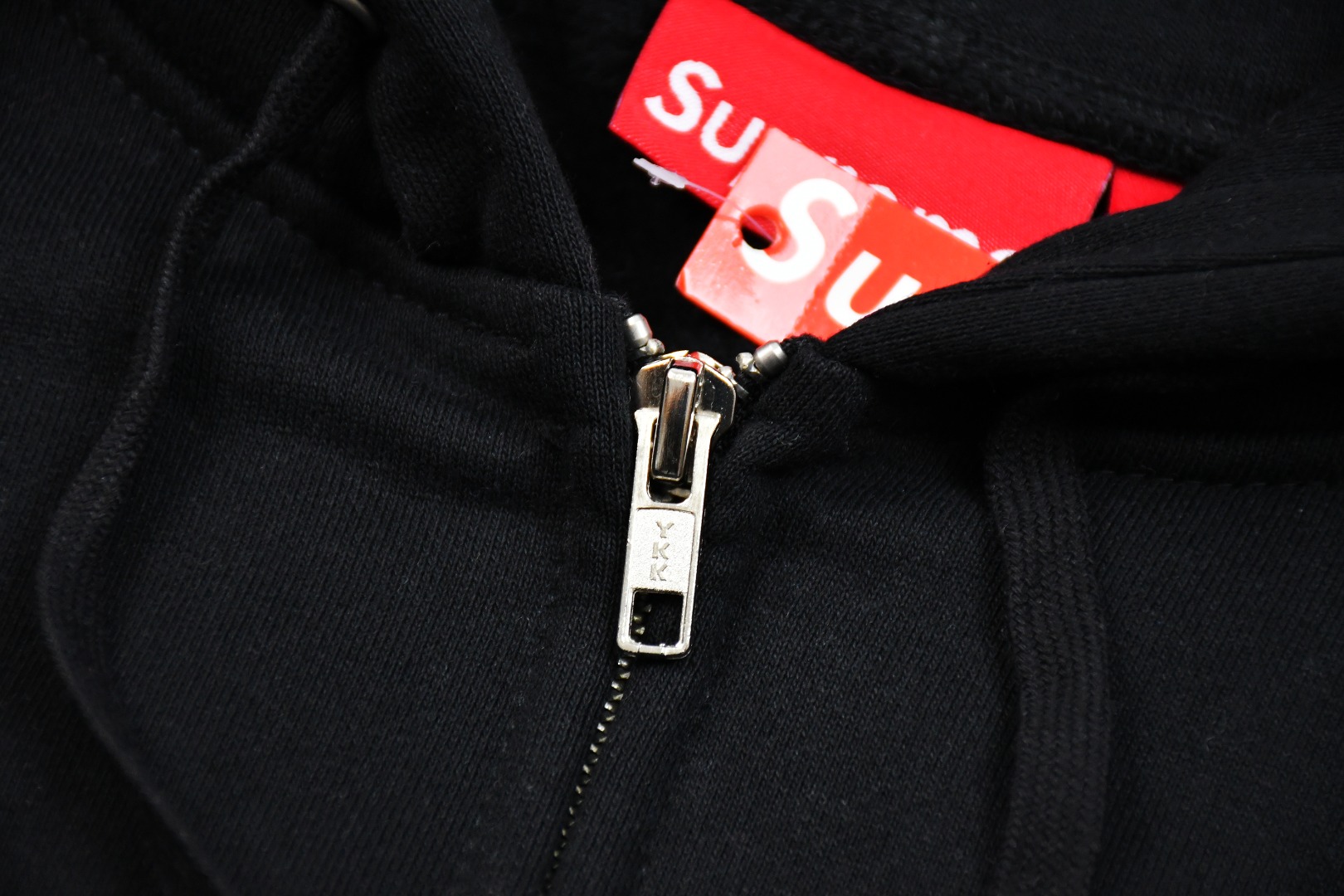 Supreme Big Logo Zip Up Hooded Sweatshirt