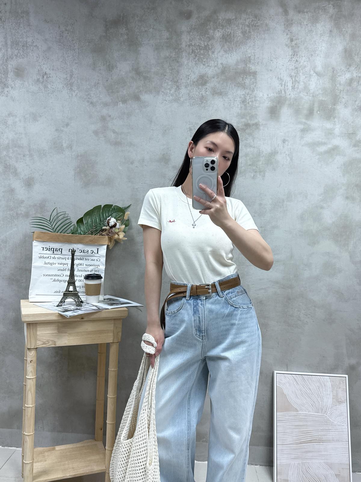 G18 彩點刺繡字Tee