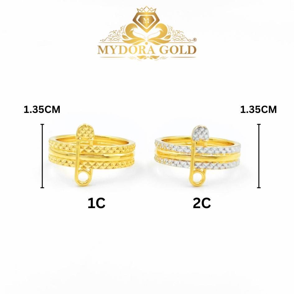 MYDORA Cincin Fesyen Safety Pin (5G) l EMAS 916/22K