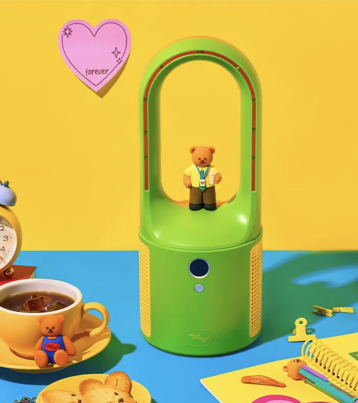 Wiggle Wiggle 無葉片公仔座枱風扇🧸🌀 