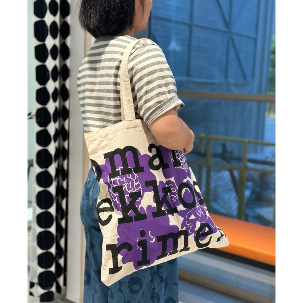 Marimekko Tote Bag 紫花圖案