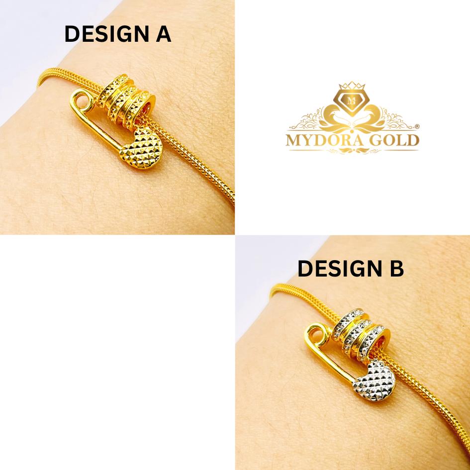 MYDORA Tube Bead Fesyen Safety Pin (5G) l EMAS 916/22K